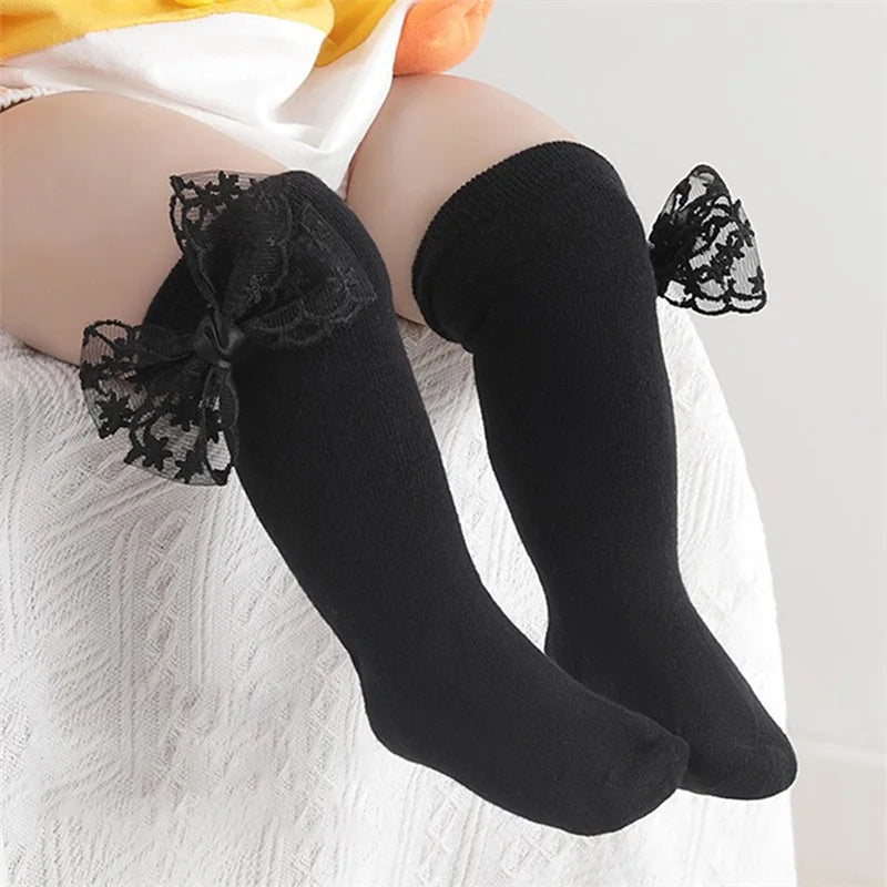 Baby Girl Lace Knee Socks