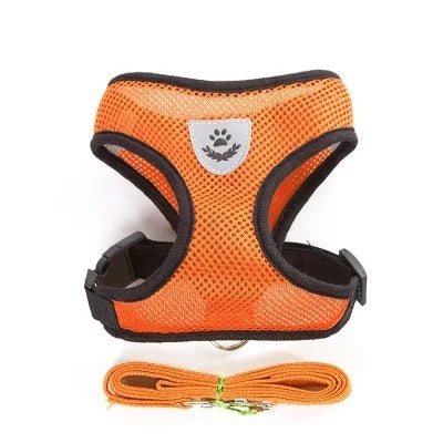 Breathable Mesh Vest Lead Leash