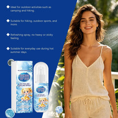 50ml Cooling Spray Body Instant Cooling Mist Long Lasting Non Sticky Heat Relief Face Skin Clothing Sports Travel Hiking