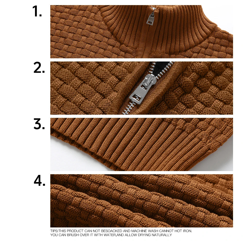 Quarter Zip Knit Pullover