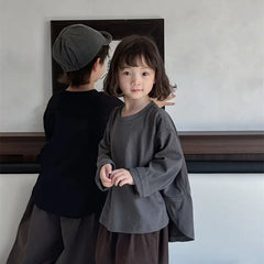 Kids Solid Long Sleeve Tee
