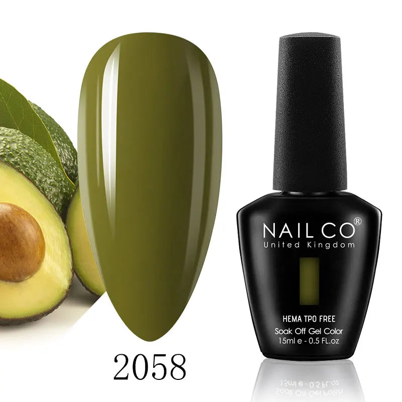 NAILCO 15ml Nail Gel Polish Semi Permanent UV Varnish Nails Art Gel Vernis Manicure TOP BASE Nails Products Supplies Equipment