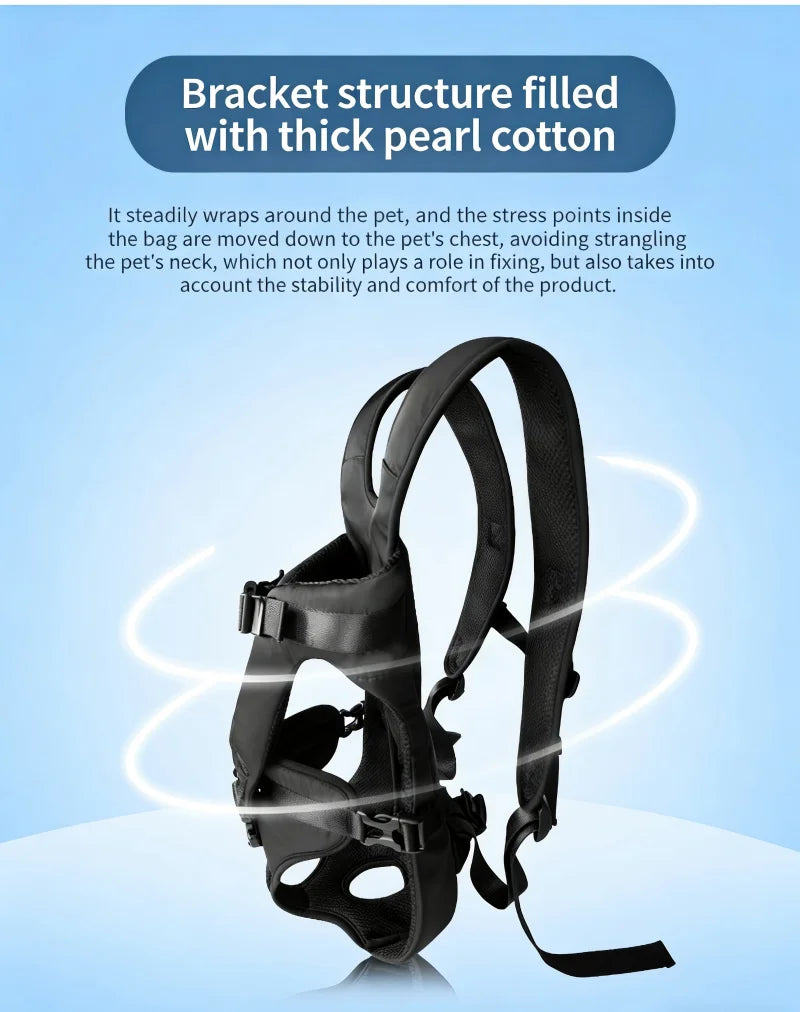 Pet Bag Outdoors Carrying Front-Hugging Large Dog Backpack Convenient Carrying Bag