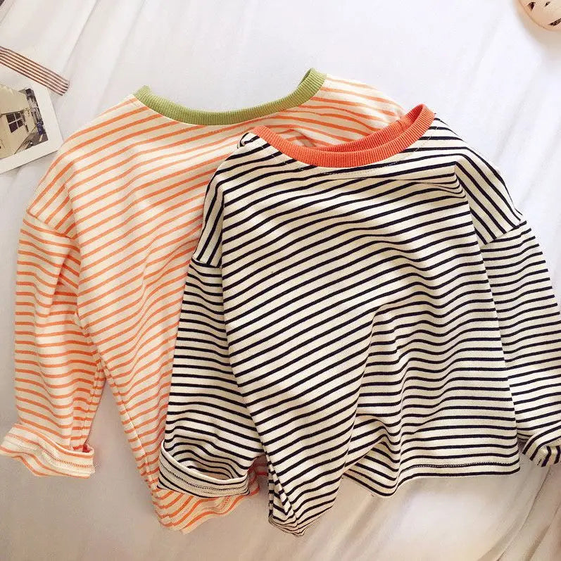 Striped Long Sleeve Baby Tee