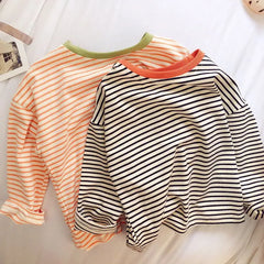 Striped Long Sleeve Baby Tee
