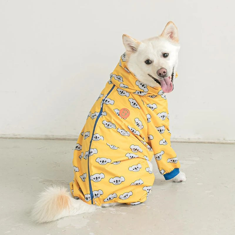 Waterproof Hooded Pet Rain Jacket