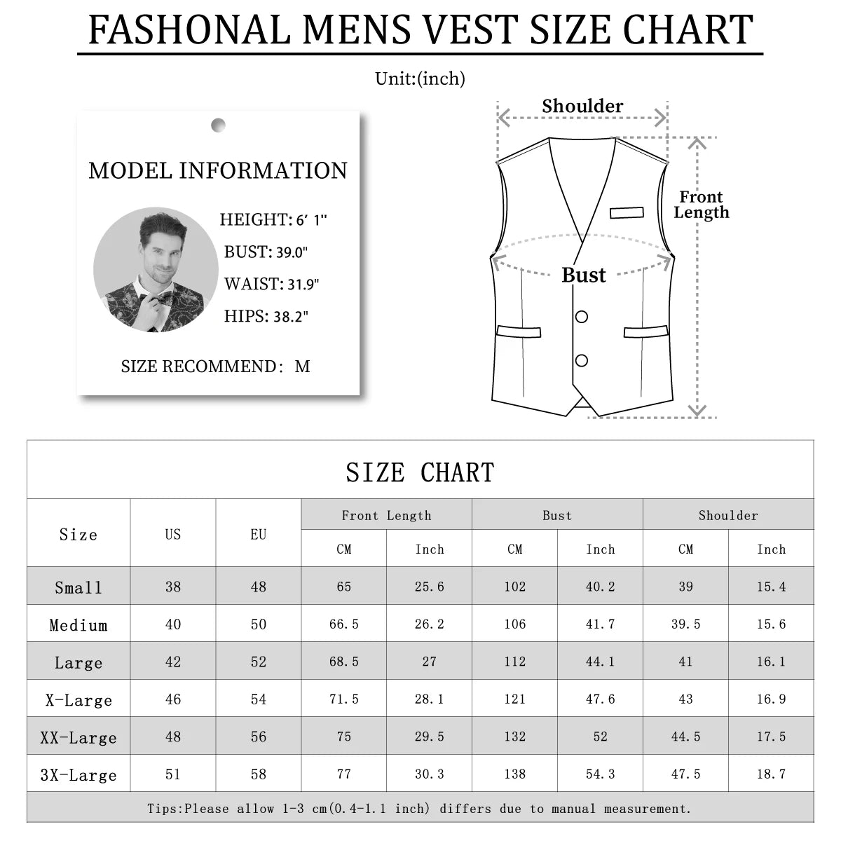 Formal Business Men Suit Vest