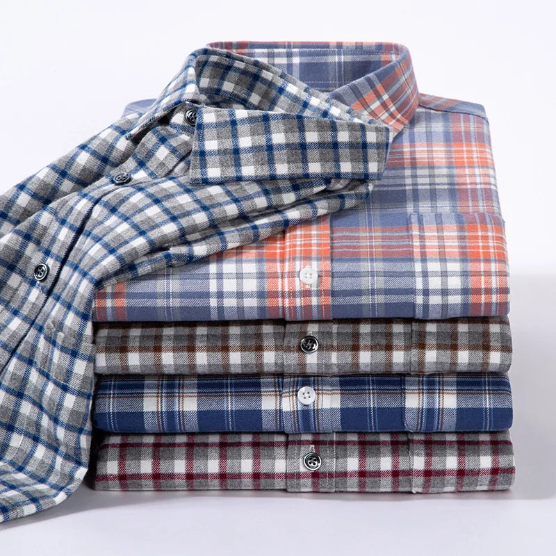 Striped Cotton Long Sleeve Shirt