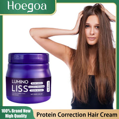 Keratin Hair Straightening Cream Reduce Dry Frizzy Damaged Hair Care Restore Soft Smooth Shiny Moisturizing Hair Conditioner