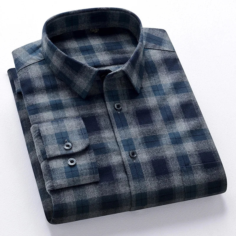 Striped Cotton Long Sleeve Shirt
