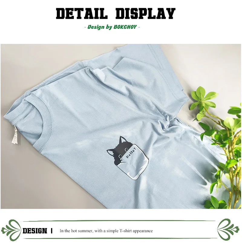 Pure Cotton Cat Graphic Tee