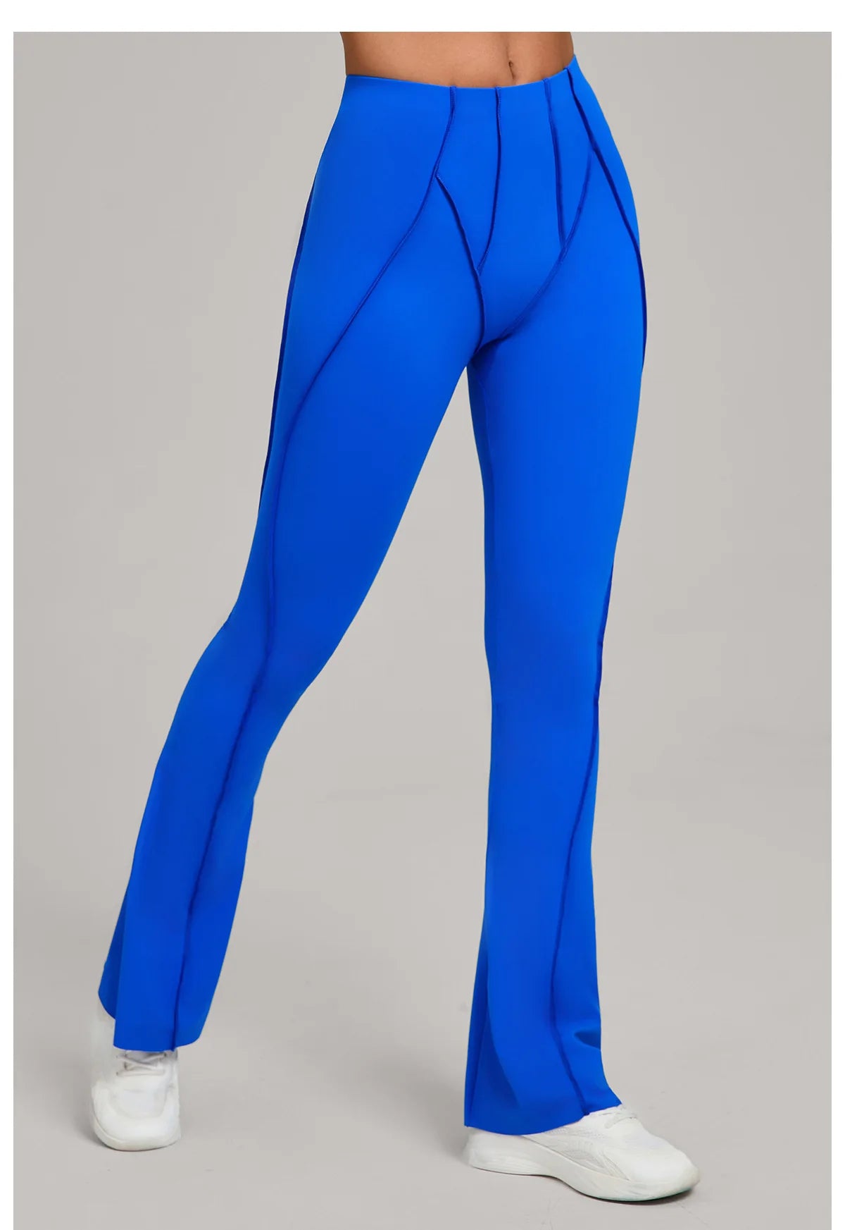 Gym Workout Women's Wide-Leg Tight-Fitting Hip-Lifting Yoga Flared Pants Dance High-Waist Flared Casual Outdoors Sports Trousers