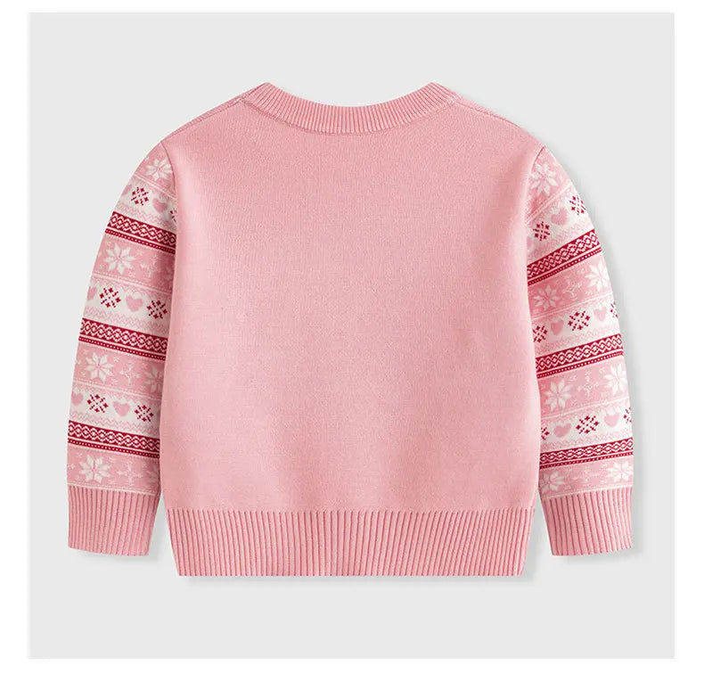 Winter Cartoon Knit Kids Pullover Sweater