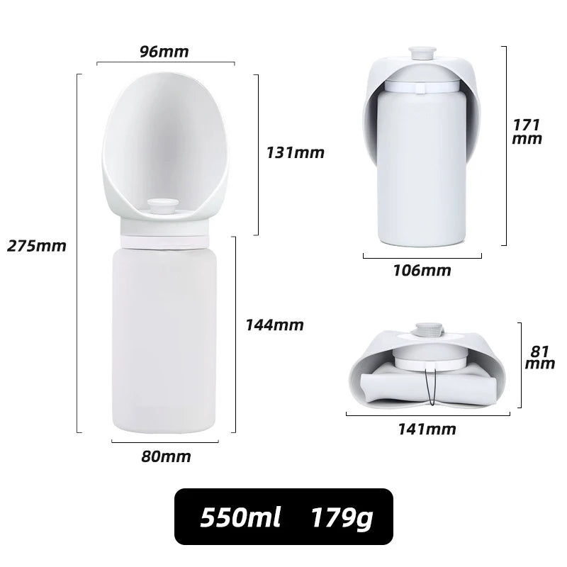 Pet Travel Folding Water Cup Silica Gel Mini Walking Dog Outdoors Large Capacity Pocket For Dog Go Out Pet Supplies Accessories