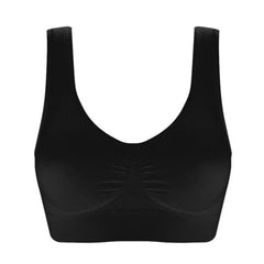 3 Pack Women Sports Bra Wirefree Yoga Bras Tank Top High Intensity Push Up Three Color Solid Color Elastic Sports Bra