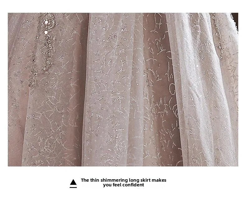 One Shoulder Fairy Style Evening Dress