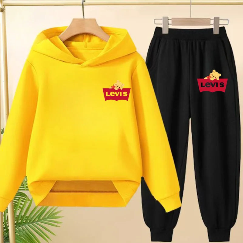 Kids Hooded Sportswear Set