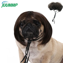 Pet Wigs Cosplay Props Dog Cat Cross-Dressing Hair Set Photography Funny Props Head Accessories Prank Pet Supplies Costumes DIY