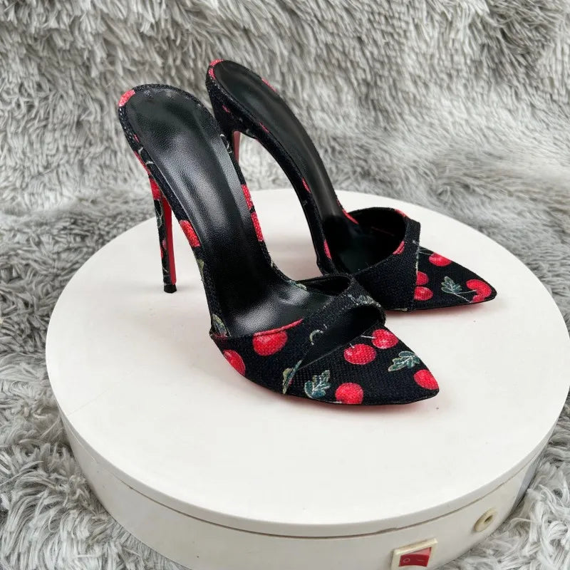 New High Heels for Women, Slim Heels, Pointed Sandals for Women, Sexy and Socialite Style for Wearing on the Outside