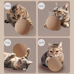 Large Sisal Cat Ball Toy, Interactive Self-Amusing Scratcher, Chew & Teeth Cleaning Toy for Kittens, Indoor Cats
