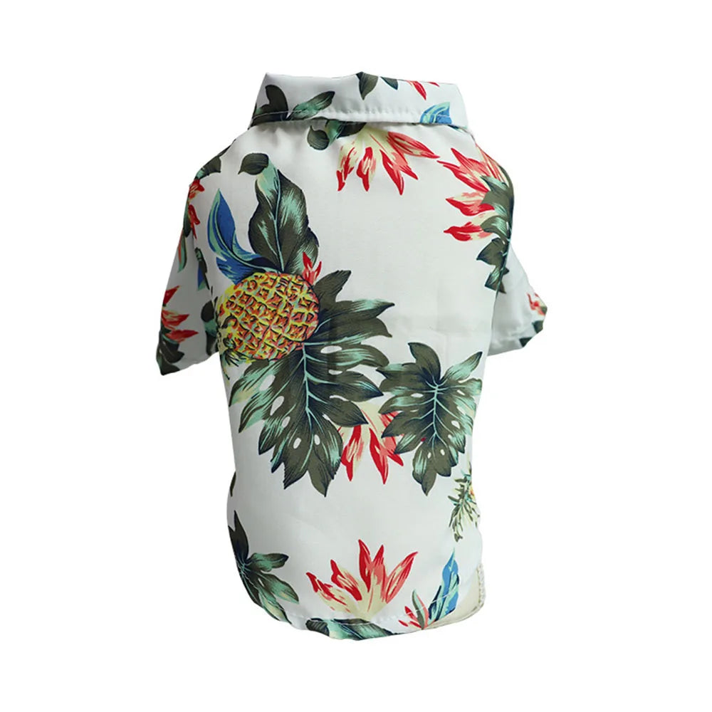 Hawaiian Print Breathable Dog Shirt