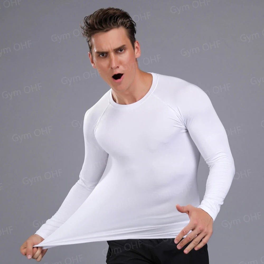 Gym Fitness T Shirt Men's Short Sleeve Summer Boxing Jersey Legging Men Rashguard Compression Pants Quick Dry Tight T-Shirts Men