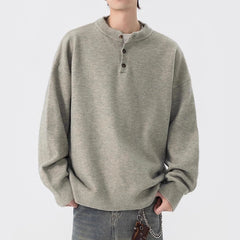Knitted Sweater Men's Spring and Autumn Loose Casual Hoodie
