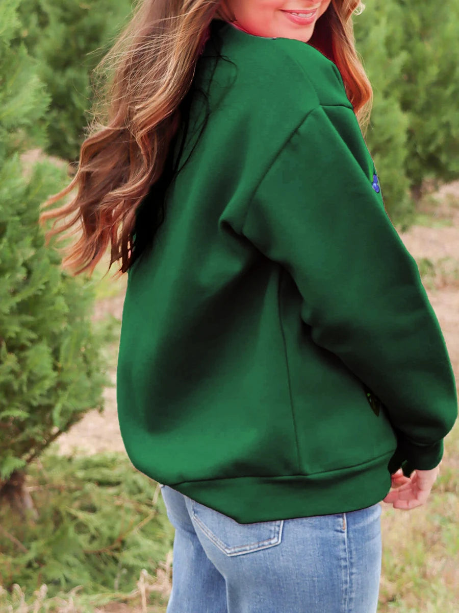 Reindeer Knit Holiday Pullover