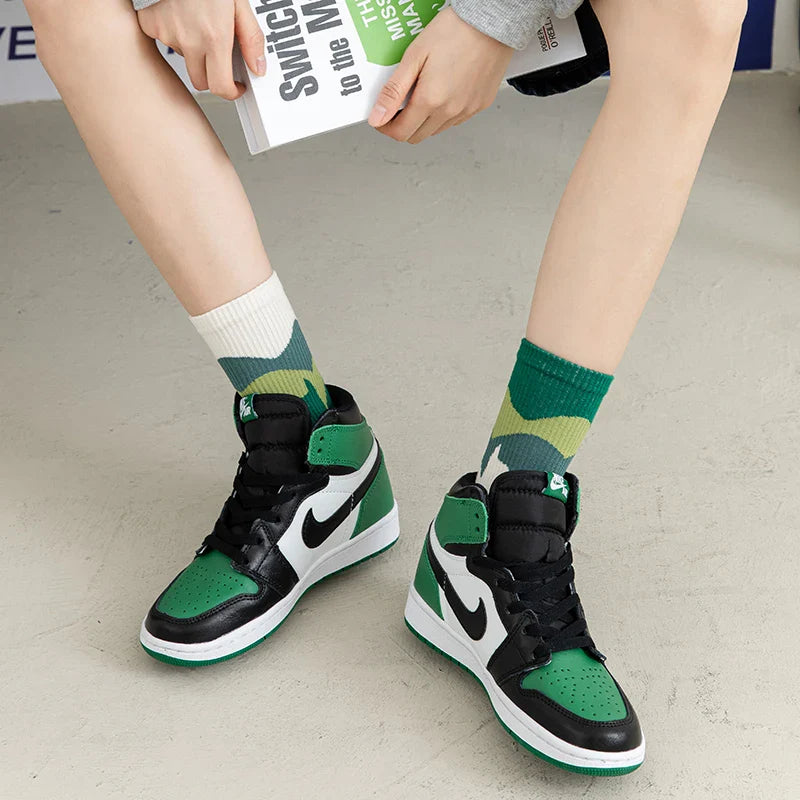 Asymmetrical Street Style Crew Socks