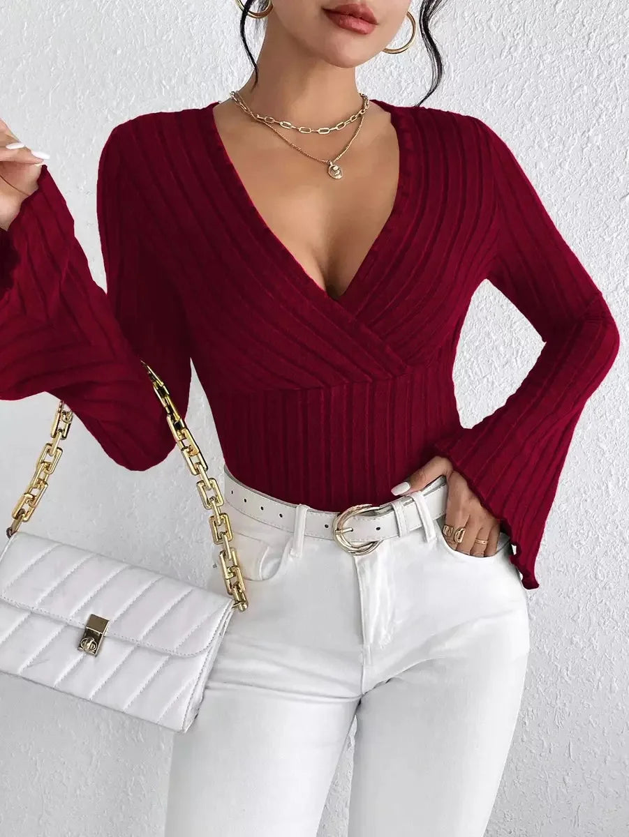 Tops for Woman Clothing Shoujo Clothes Women Women's Cropped Long Sleeve T-shirt Longsleeve Female Top T-shirts Pulovers Tees