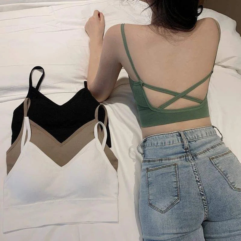 Sport Bras Women Cross Strap Beauty Back Underwear Sexy Push Up Running Yoga Fitness Sport Bra Top Breathable Quick Dry Gym Top