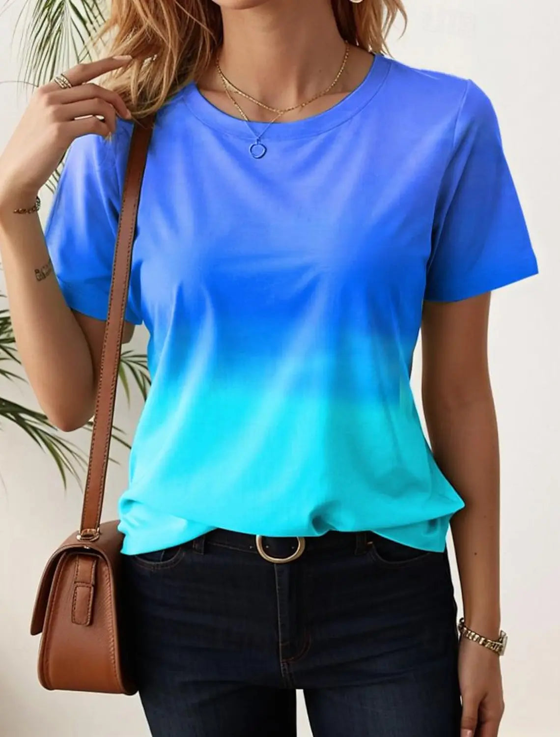 Vibrant Gradient Streetwear Summer Tee