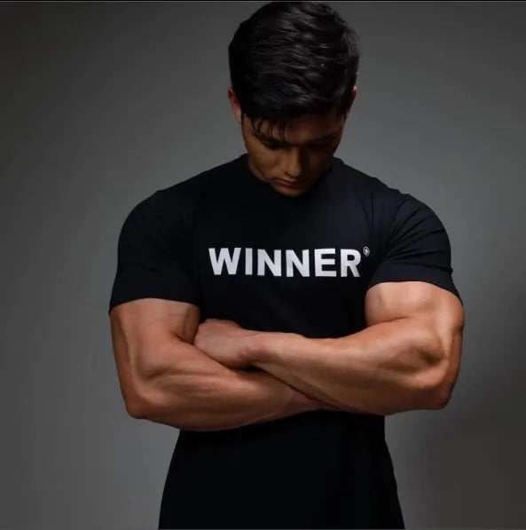 Men Muscle Shirt Slim Fit Bodybuilding Tshirt Men Workout Fitness Shirts Top Tees