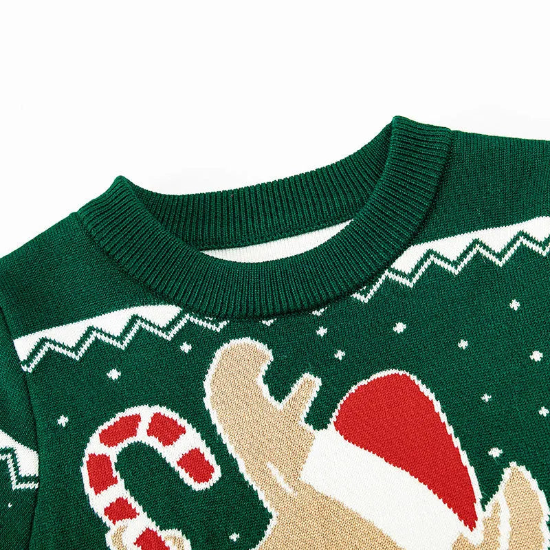 Winter Cartoon Knit Kids Pullover Sweater