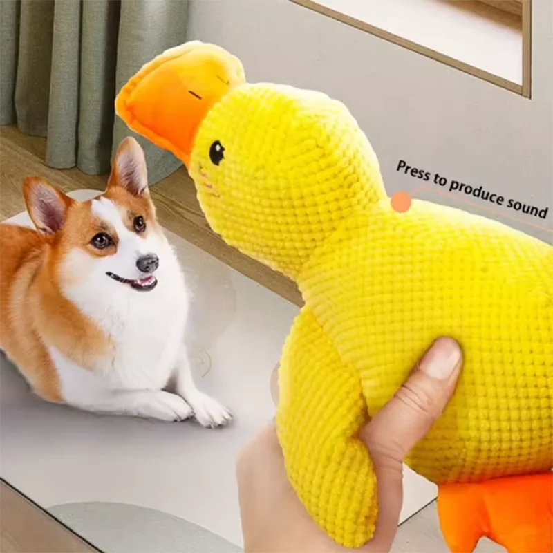 Cuddly Yellow Duck Squeak Toy