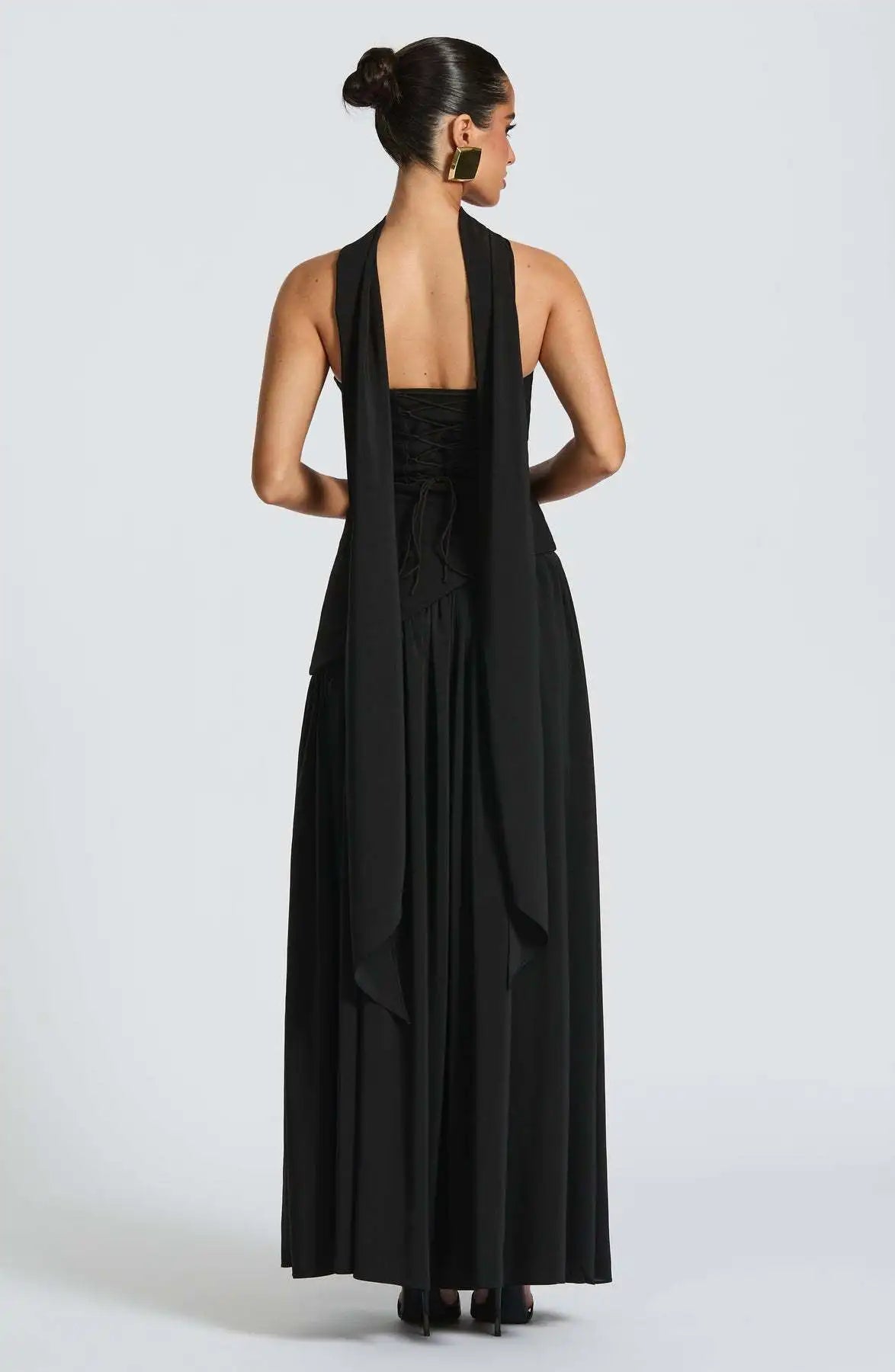 Chiffon Lace Ethereal Evening Gown
