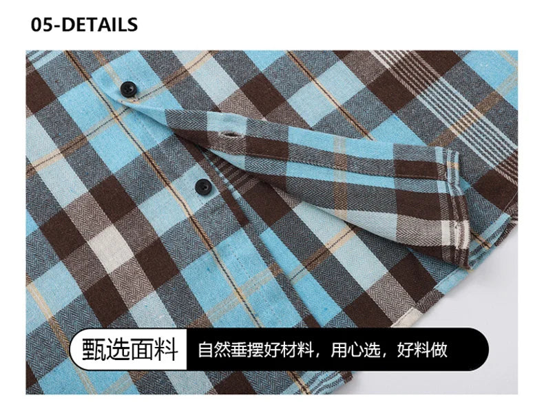 Plaid Casual Autumn Long Shirt