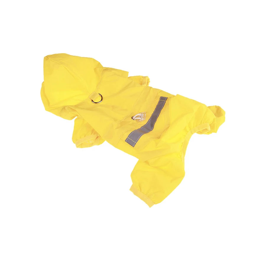 Casual Waterproof Puppy Rain Jumpsuit