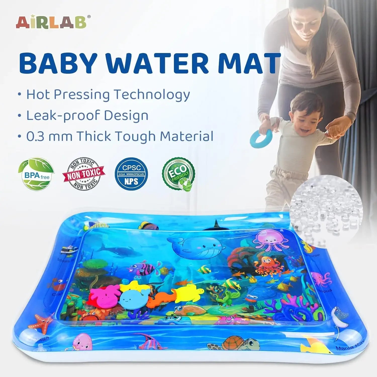 Ocean Theme Inflatable Water Playmat