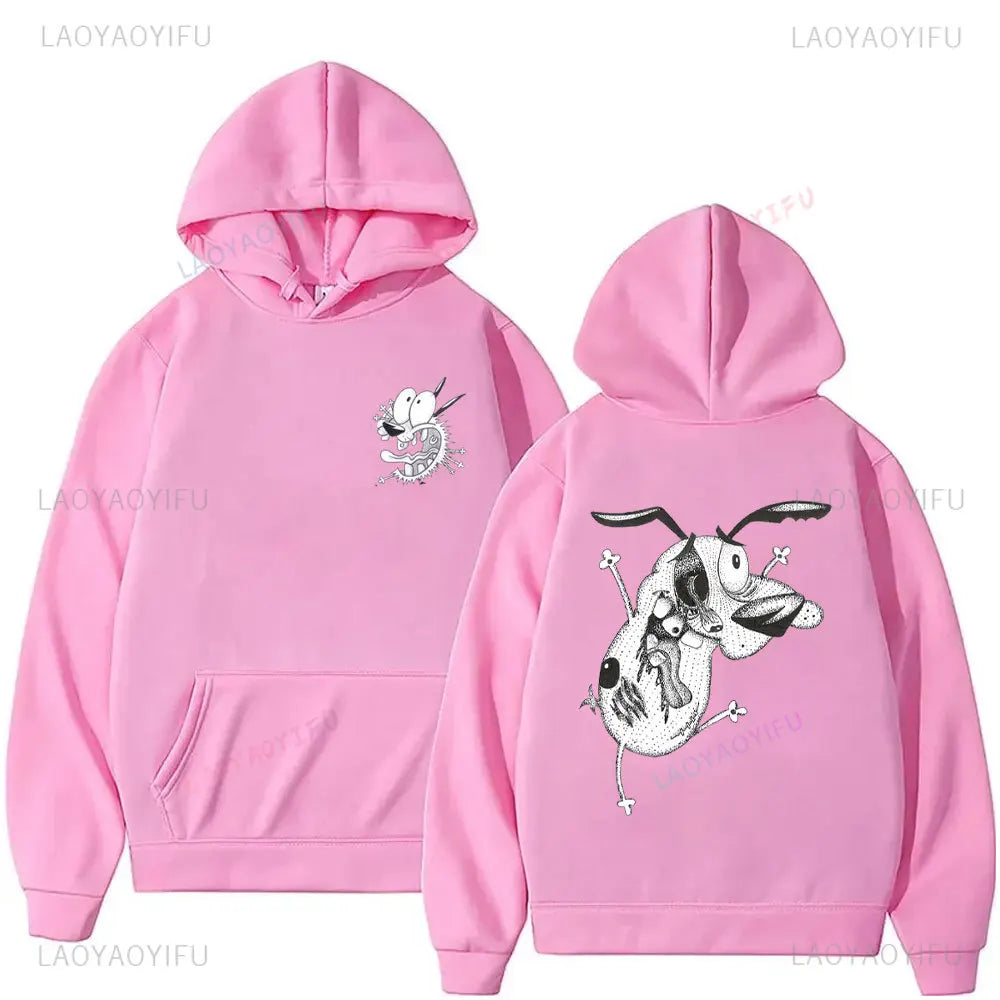 Vintage Cartoon Drop Shoulder Hoodie