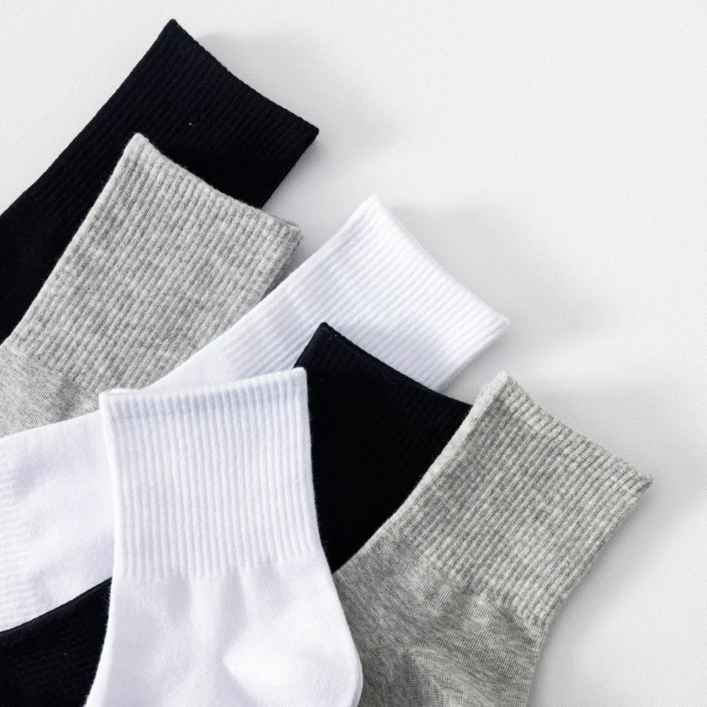 Plus Size Cotton Crew Socks