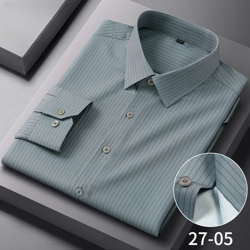 Anti Wrinkle Slim Plaid Shirt