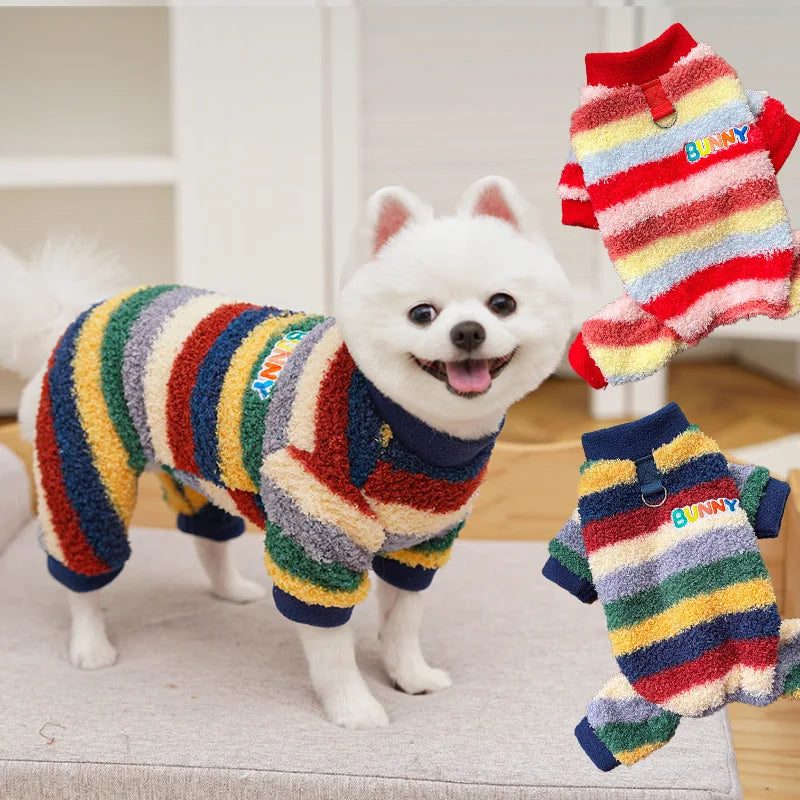 Pet Dog Clothes Soft Warm Fleece Dogs Jumpsuits Pet Clothing for Small Dogs Puppy Cats Clothes Chihuahua Yorkshire Costume Coat