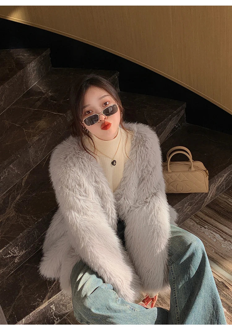 Thermal Turtleneck Fleece Knit Pullover