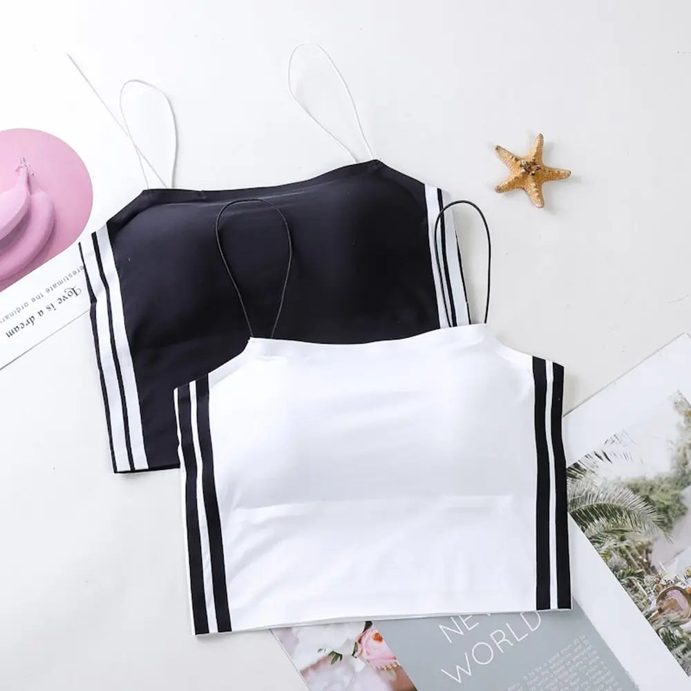 Beauty Back Ice Silk Bras Cloth Accessories For Women Vest Sexy Lingerie Cropped Brassieres Sports Bra