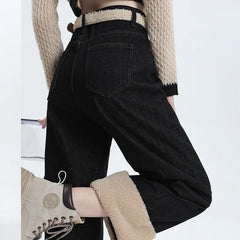 Winter Straight Leg Denim Jeans