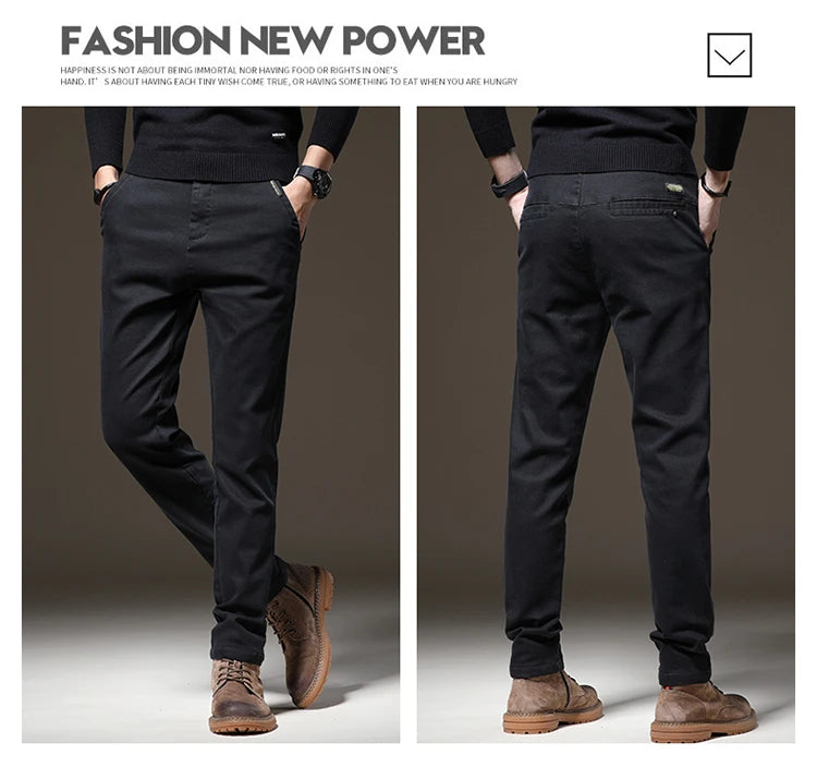 High End Casual Straight Pants