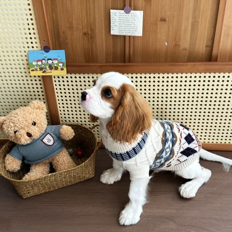 Dog Clothes Pet Sweater Knitted Pullovers Sweaters for Small Medium Dogs Chihuahua Puppy Pet Sweater Yorkshire Pure Dog Sweaters