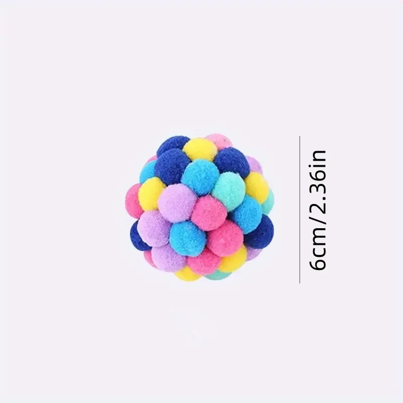 Colorful Woolen Bell Ball Toy