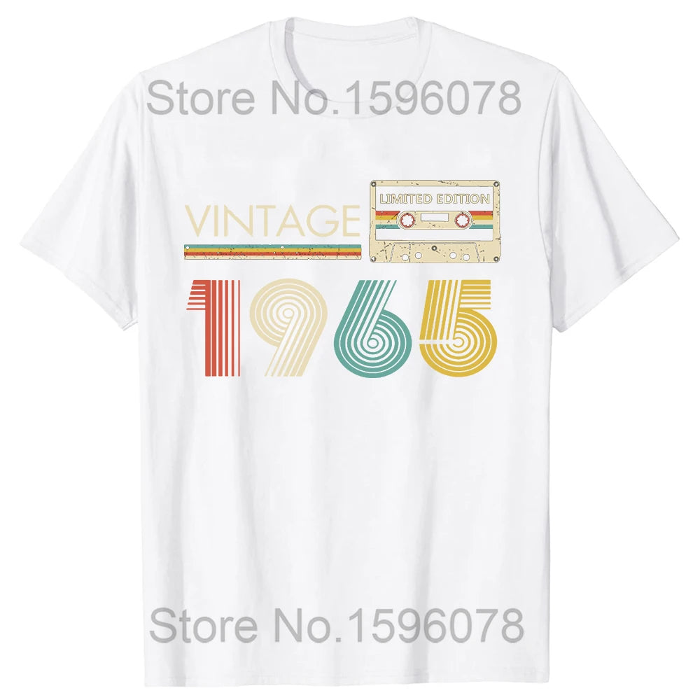 Vintage 1965 Birthday Graphic Tee